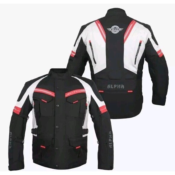 Other - Alpha Adventure Waterproof Touring Jacket Motorbike Riding CE Armored Biker Coat